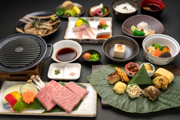 【夕食付】朝食無し★厳選飛騨ステーキ120ｇと在郷料理で飛騨グルメを堪能